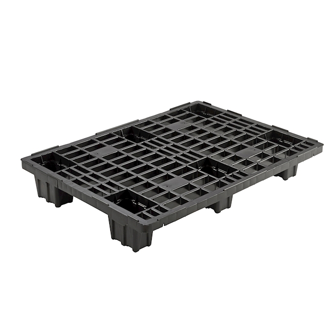 Halbpalette mit 6 Füssen, 600x800mm